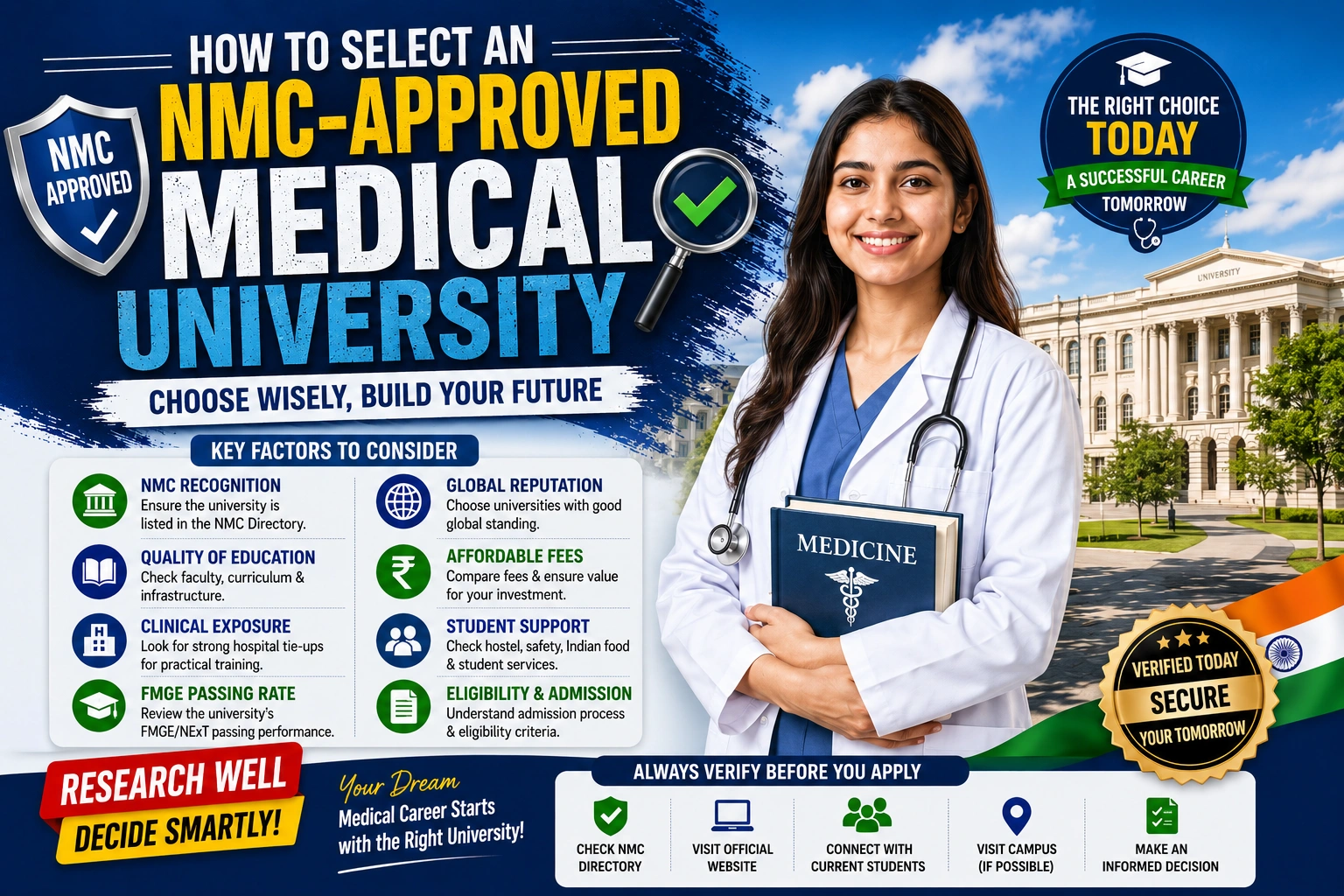 How to Select an NMC-Approved Medical University